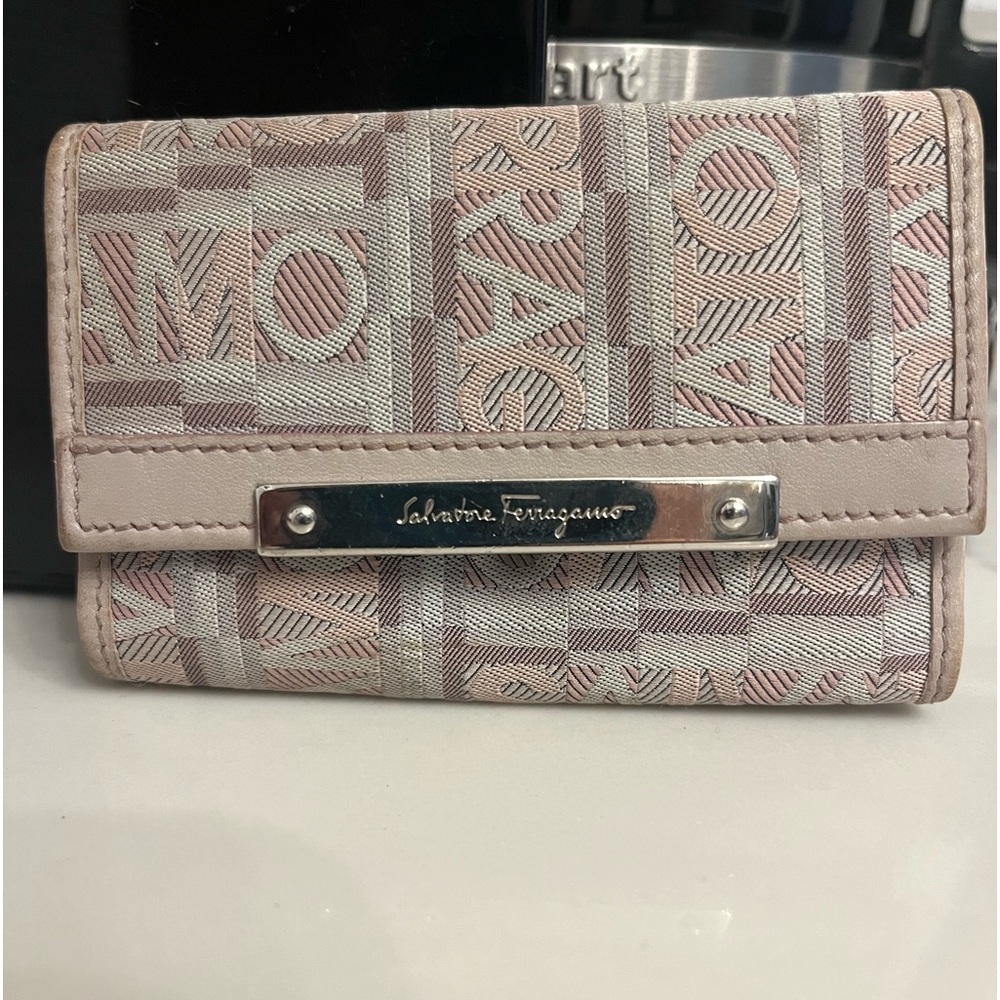 FERRAGAMO KEY HOLDER - MONOGRAMMED CANVAS